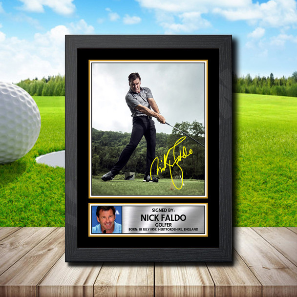 Nick Faldo 2 - Signed Autographed Golfer Star Print