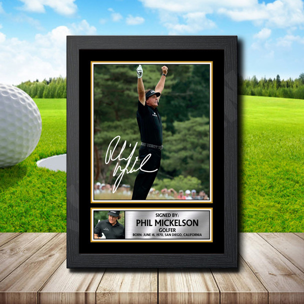 Phil Mickelson - Signed Autographed Golfer Star Print