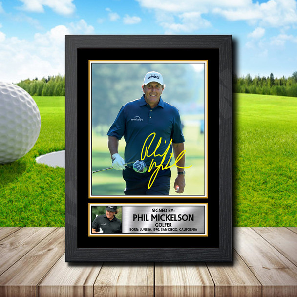 Phil Mickelson 2 - Signed Autographed Golfer Star Print