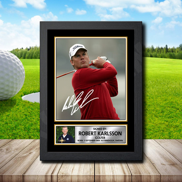 Robert Karlsson - Signed Autographed Golfer Star Print