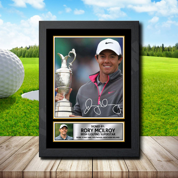 Rory Mcilroy - Signed Autographed Golfer Star Print