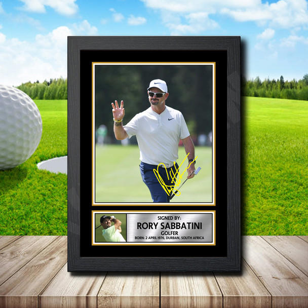 Rory Sabbatini 2 - Signed Autographed Golfer Star Print