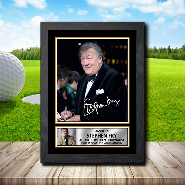 Stephen Fry - Signed Autographed Golfer Star Print