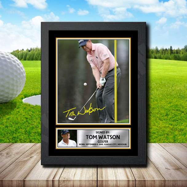 Tom Watson - Signed Autographed Golfer Star Print