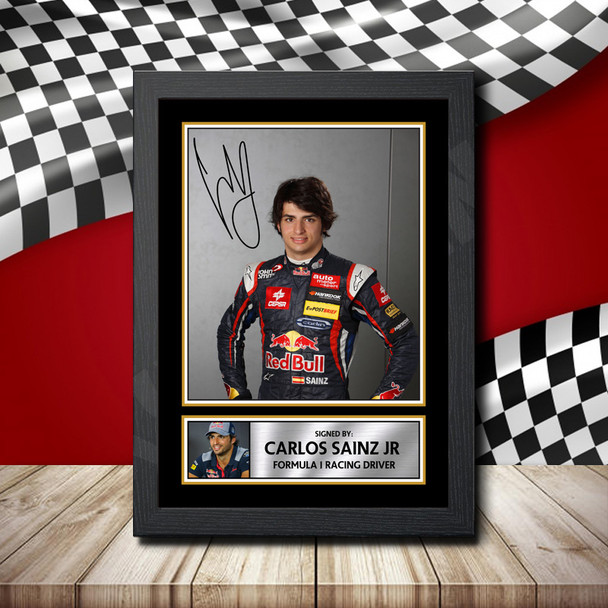 Carlos Sainz Jr Formula 1 Signature - Signed Autographed Formula1 Star Print