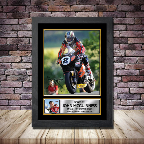 John Mcguinness 2 - Signed Autographed Formula1 Star Print