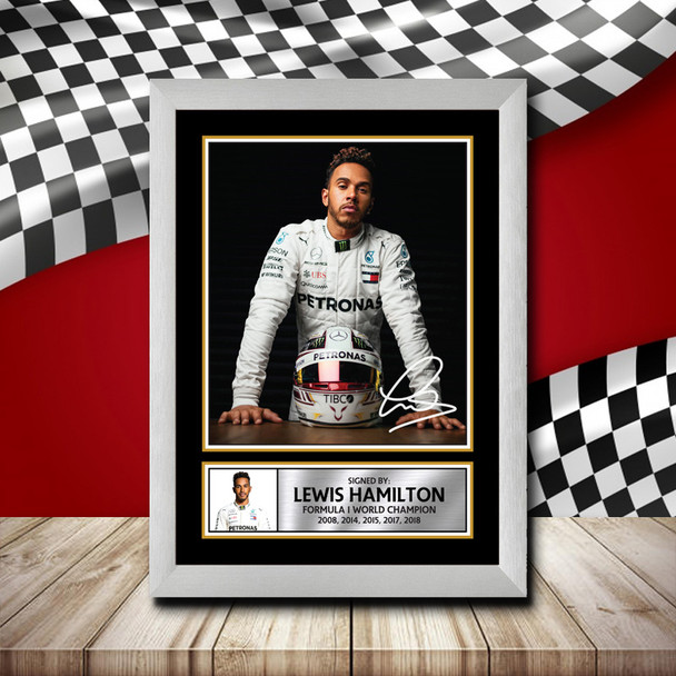 Lewis Hamilton Profile Formula 1 - Signed Autographed Formula1 Star Print