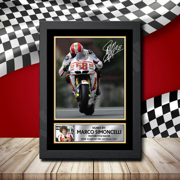 Marco Simoncelli 2 - Signed Autographed Formula1 Star Print