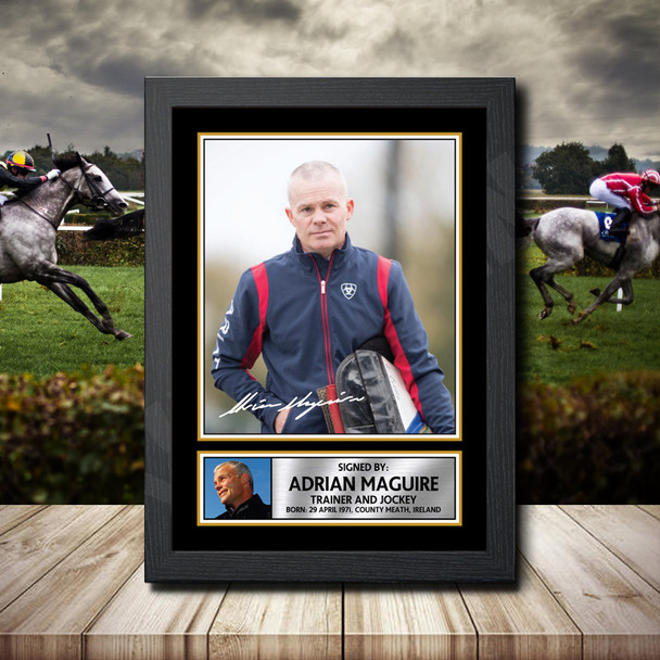 Adrian Maguire - Signed Autographed Horse-Racing Star Print
