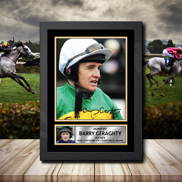 Barry Geraghty - Signed Autographed Horse-Racing Star Print