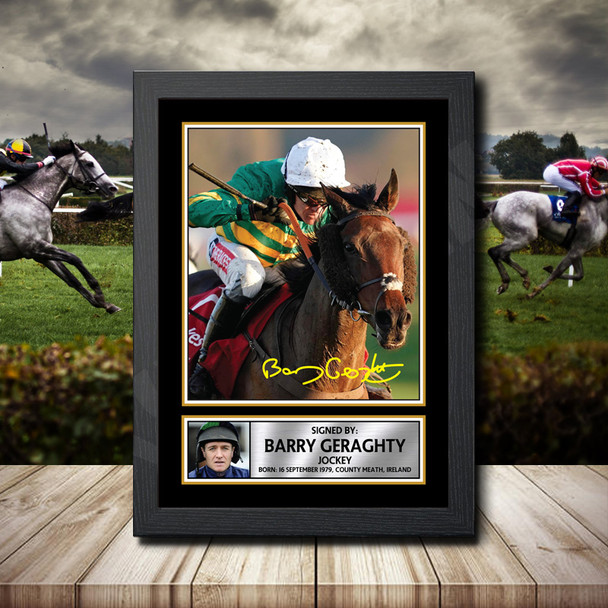 Barry Geraghty 2 - Signed Autographed Horse-Racing Star Print