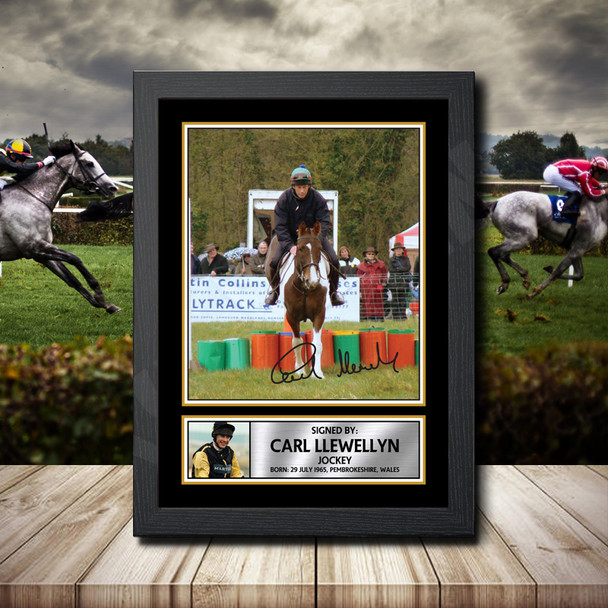 Carl Llewellyn 2 - Signed Autographed Horse-Racing Star Print