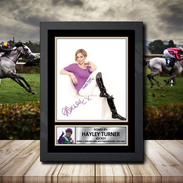 Hayley Turner - Signed Autographed Horse-Racing Star Print