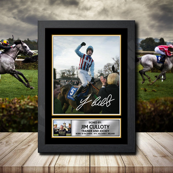 Jim Culloty 2 - Signed Autographed Horse-Racing Star Print