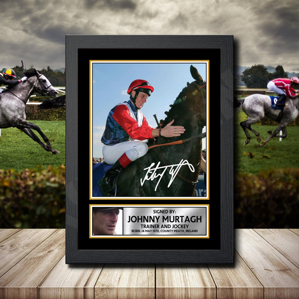 Johnny Murtagh - Signed Autographed Horse-Racing Star Print