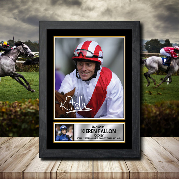 Kieren Fallon 2 - Signed Autographed Horse-Racing Star Print