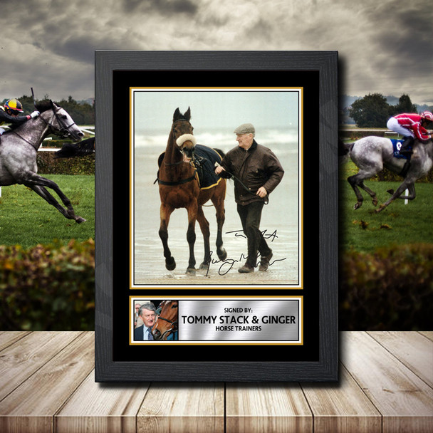 Tommy Stack  Ginger - Signed Autographed Horse-Racing Star Print