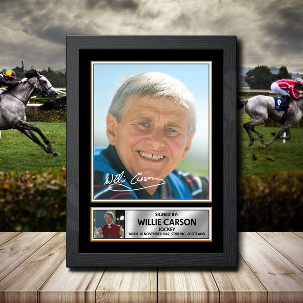 Willie Carson 2 - Signed Autographed Horse-Racing Star Print