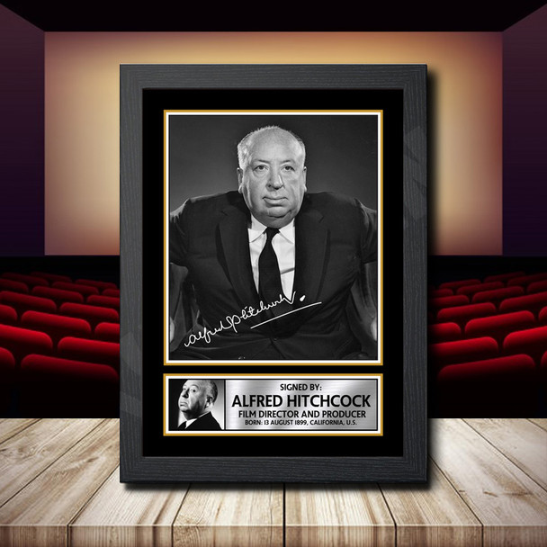 Alfred Hitchcock 2 Signed Autographed Movie Star Poster Print Framed Merch Gift