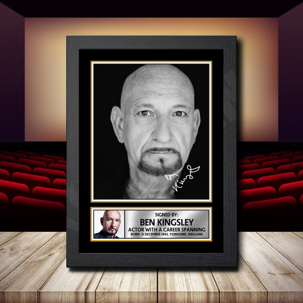 Ben Kingsley - Signed Autographed Movie Star Print