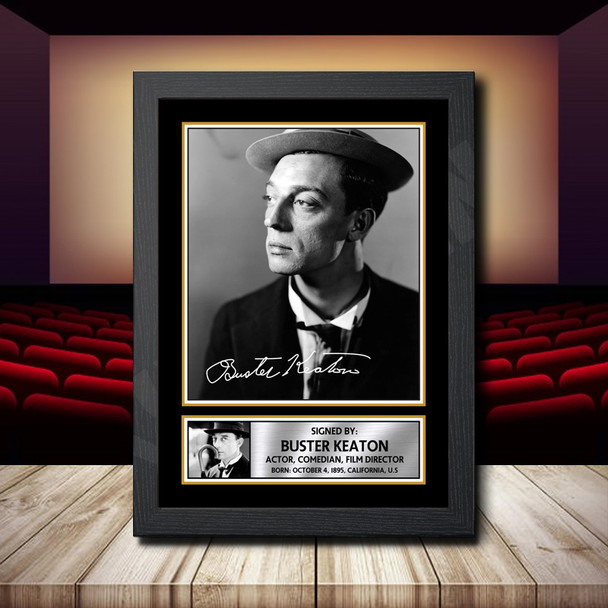 Buster Keaton 2 - Signed Autographed Movie Star Print