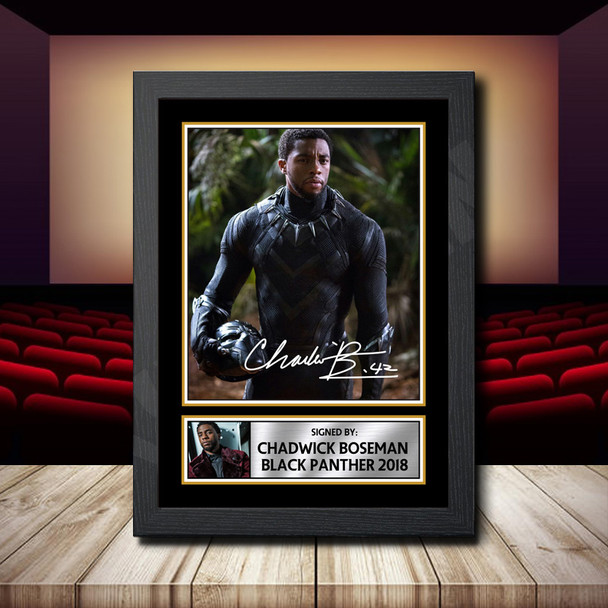 Chadwick Boseman Black Panther 2018 - Signed Autographed Movie Star Print
