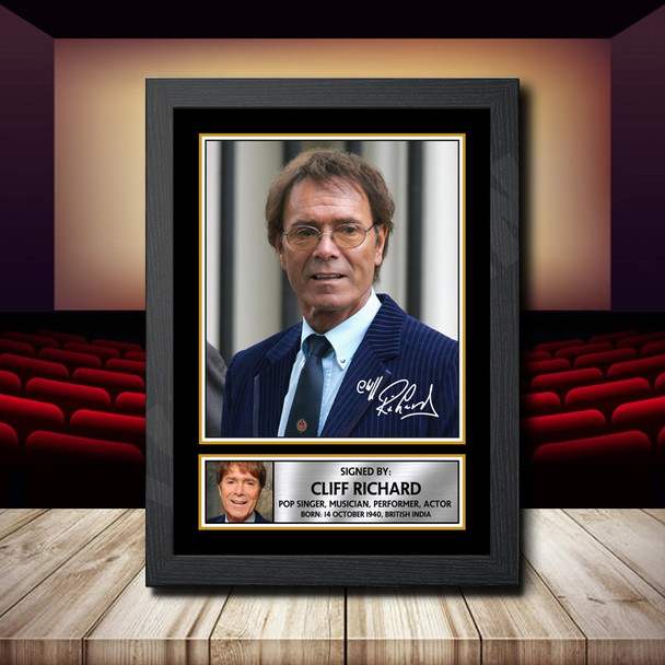 Cliff Richard - Signed Autographed Movie Star Print
