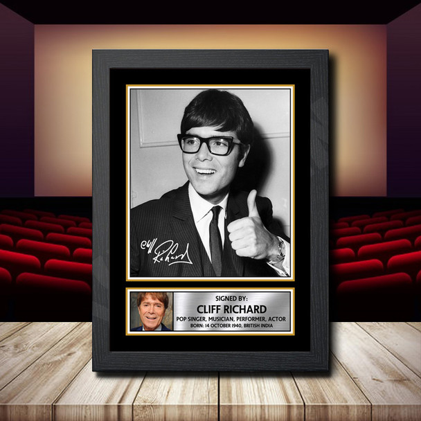 Cliff Richard 2 - Signed Autographed Movie Star Print