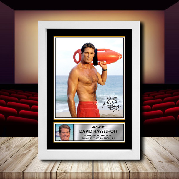 David Hasselhoff - Signed Autographed Movie Star Print