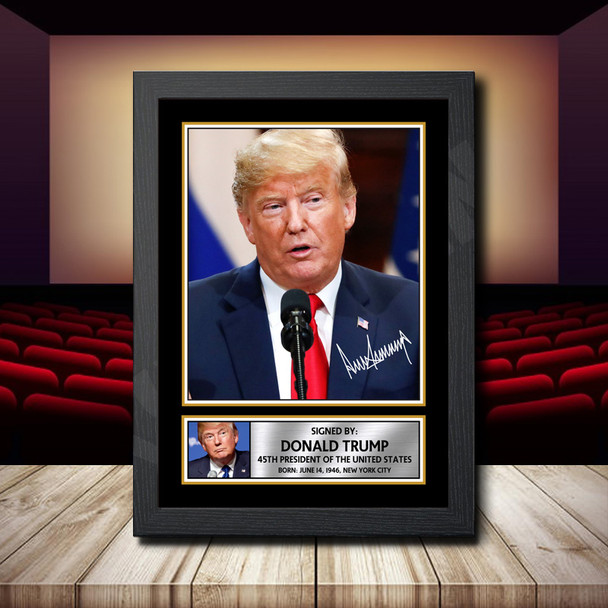 Donald Trump 2 - Signed Autographed Movie Star Print