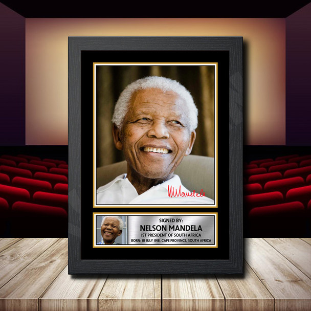 Nelson Mandela 2 - Signed Autographed Movie Star Print