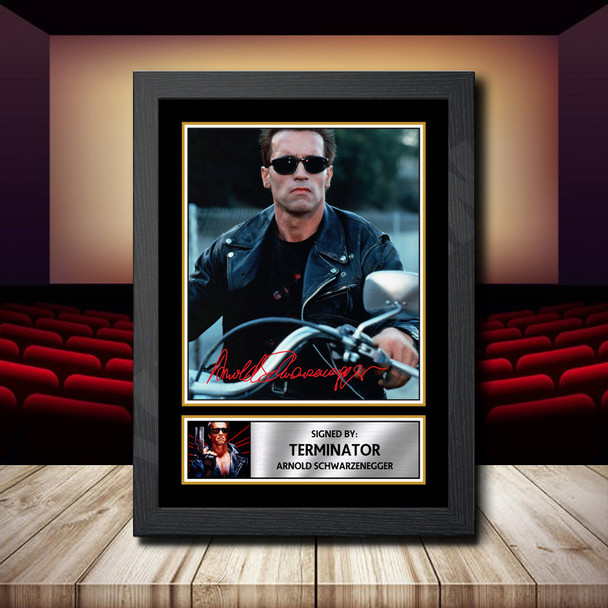 Terminator Arnold Swarzenegger 2 - Signed Autographed Movie Star Print