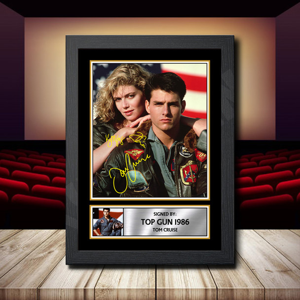Tom Cruise Top Gun 1986 - Signed Autographed Movie Star Print
