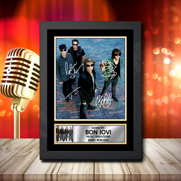 Bon Jovi 1 - Signed Autographed Music Star Print