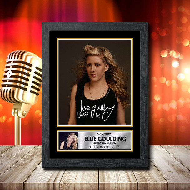 Ellie Goulding Bright Lights 2 - Signed Autographed Music Star Print