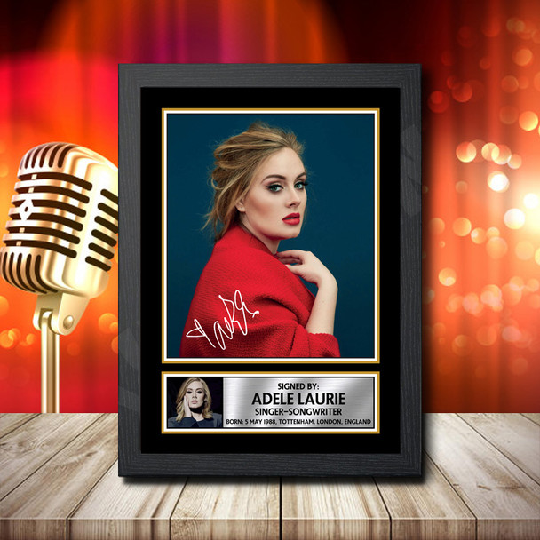 Adele Laurie 1 - Signed Autographed Music Star Print