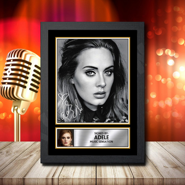 Adele 3 - Signed Autographed Music Star Print