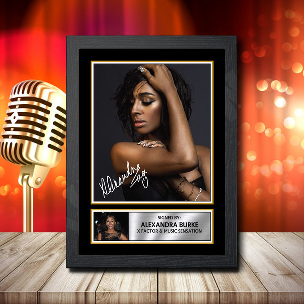 Alexandra Burke 2 - Signed Autographed Music Star Print