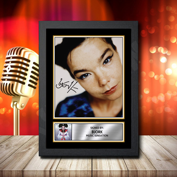 Bjork 2 - Signed Autographed Music Star Print