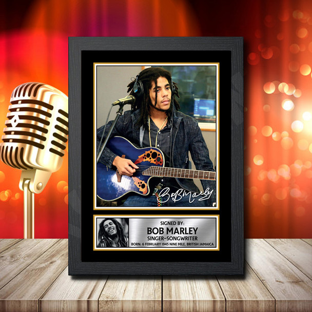 Bob Marley 2 - Signed Autographed Music Star Print