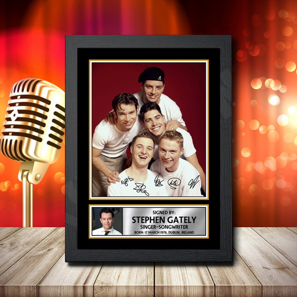 Boyzone Stephen Gately - Signed Autographed Music Star Print