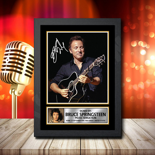 Bruce Springsteen 2 - Signed Autographed Music Star Print