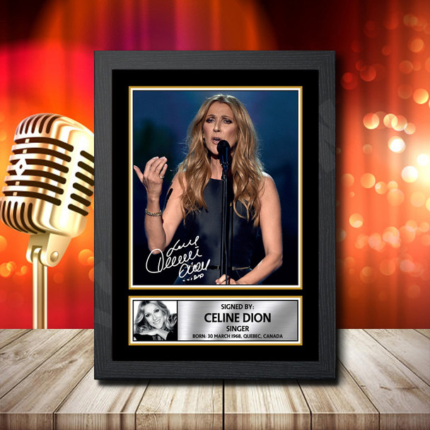 Celine Dion 1 - Signed Autographed Music Star Print