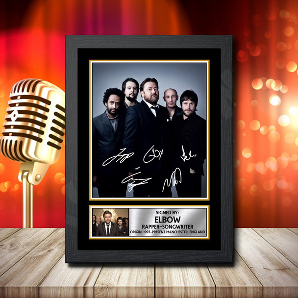 Elbow 1 - Signed Autographed Music Star Print