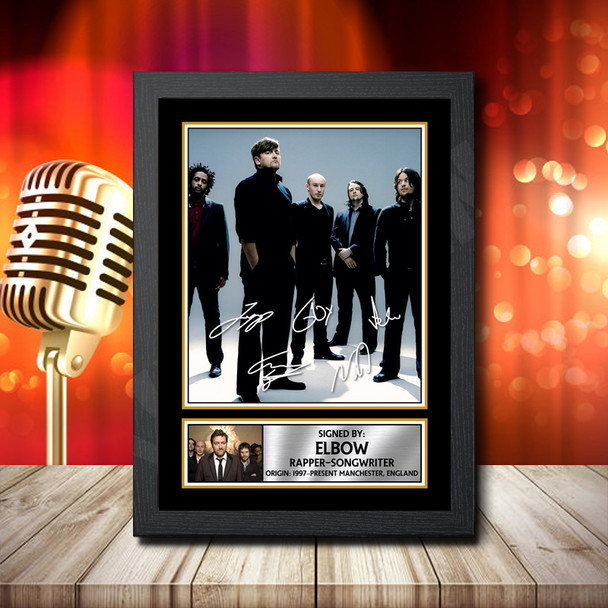 Elbow 2 - Signed Autographed Music Star Print