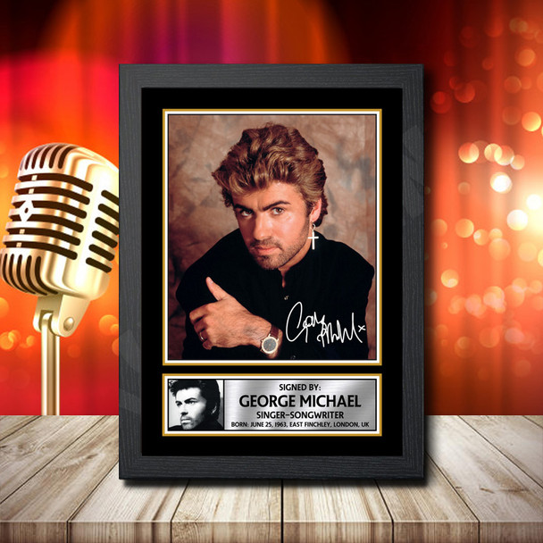 George Michael 1 - Signed Autographed Music Star Print