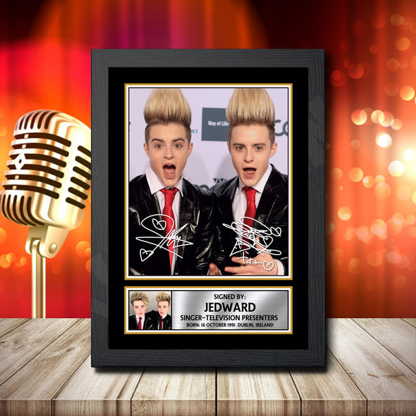 Jedward 1 - Signed Autographed Music Star Print