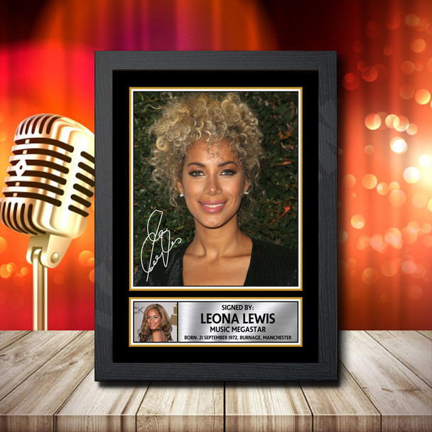 Leona Lewis Fujistsu-Pc's CoNFLicted 2019-04-08 - Signed Autographed Music Star Print