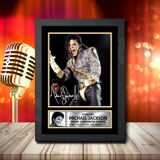 Michael Jackson 1 - Signed Autographed Music Star Print