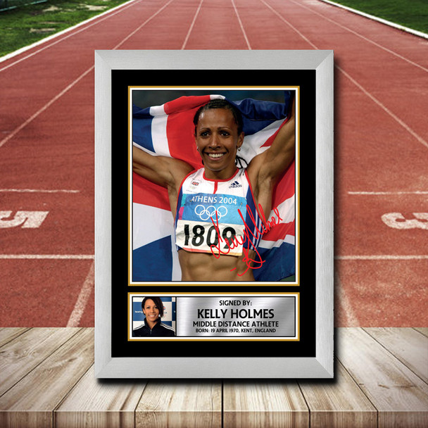 Kelly Holmes 1 - Signed Autographed Athletics Star Print
